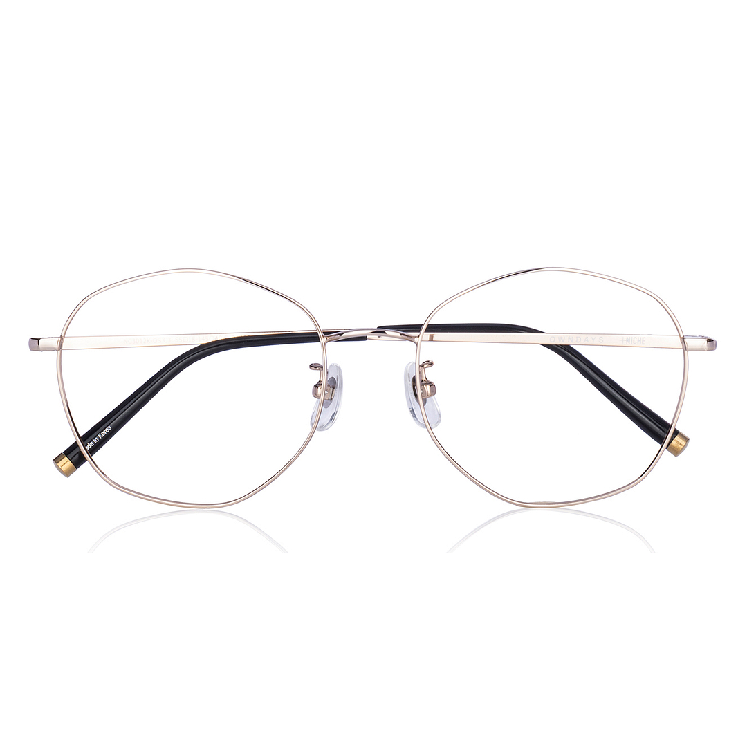 +NICHE Gold Full Rim Polygon right side