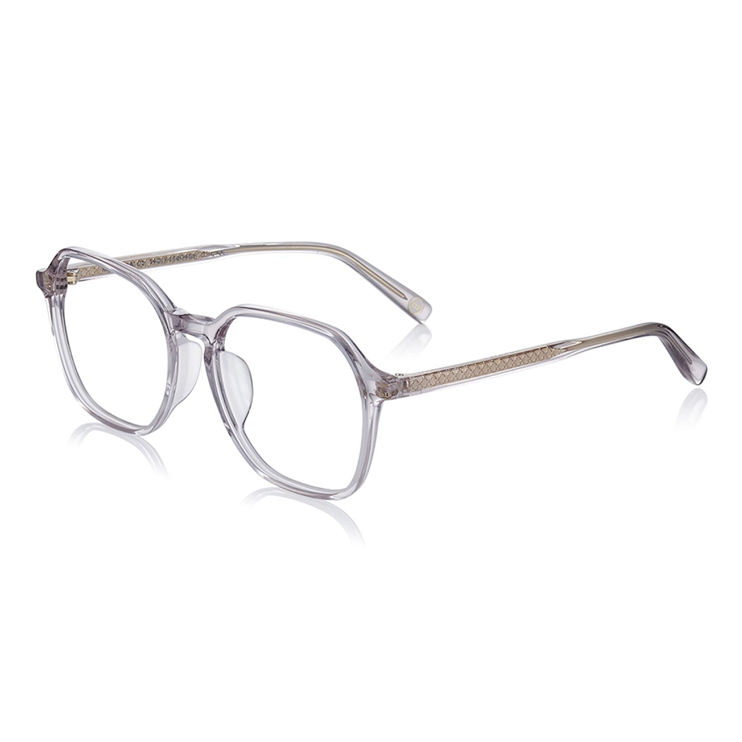 +NICHE Clear Purple Full Rim Square left side