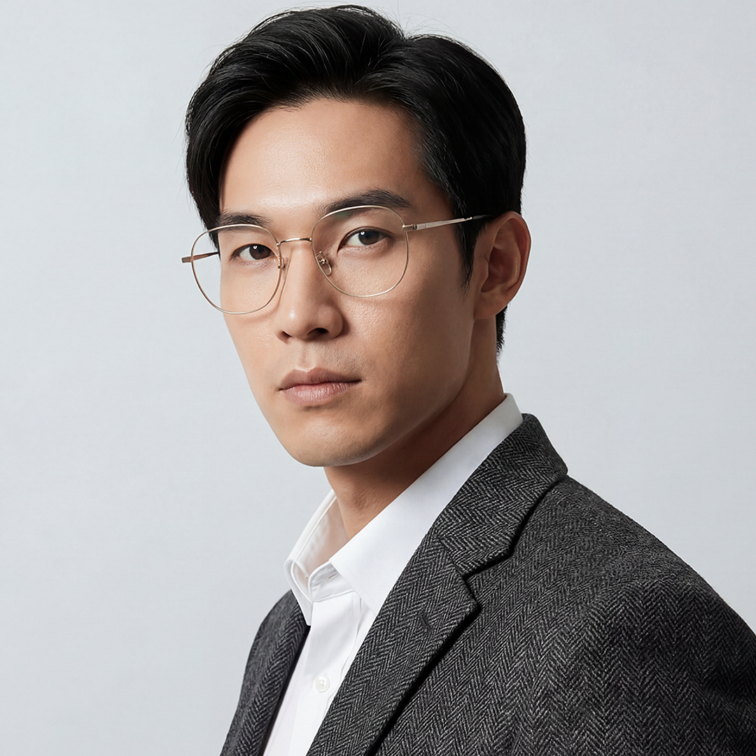 +NICHE Gold Full Rim Boston left side