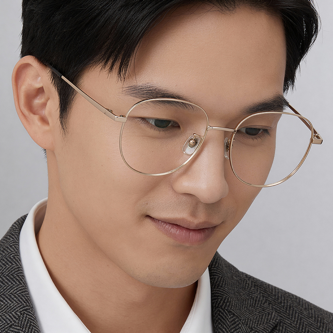 +NICHE Gold Full Rim Boston right side