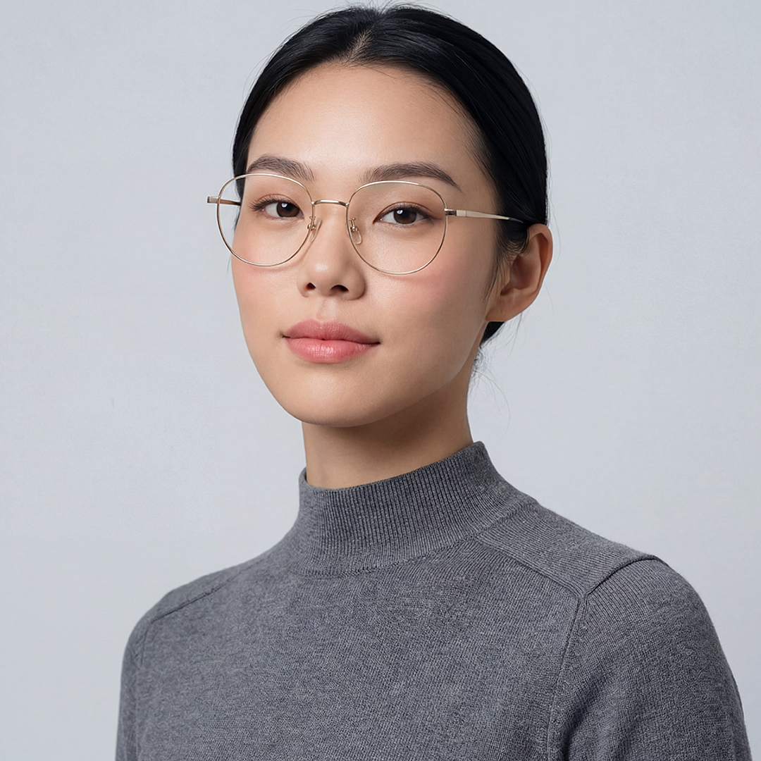 +NICHE Gold Full Rim Boston right side