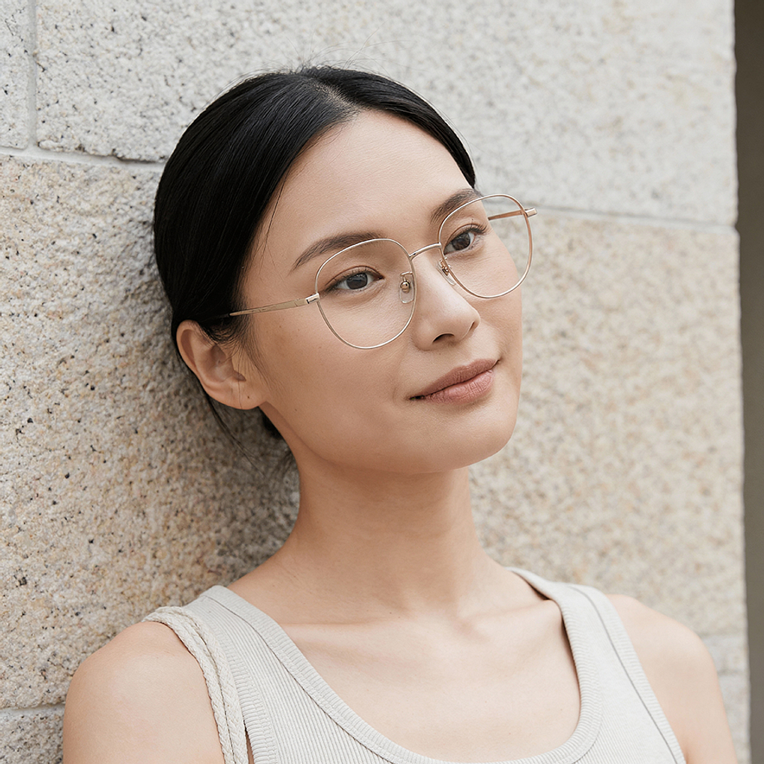 +NICHE Gold Full Rim Boston right side