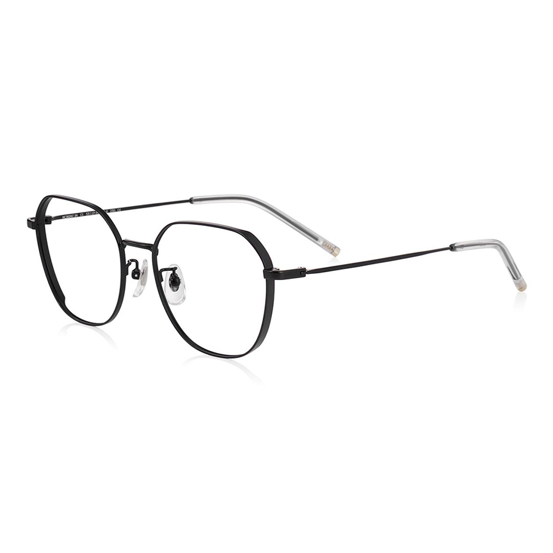 +NICHE Black Full Rim Polygon left side