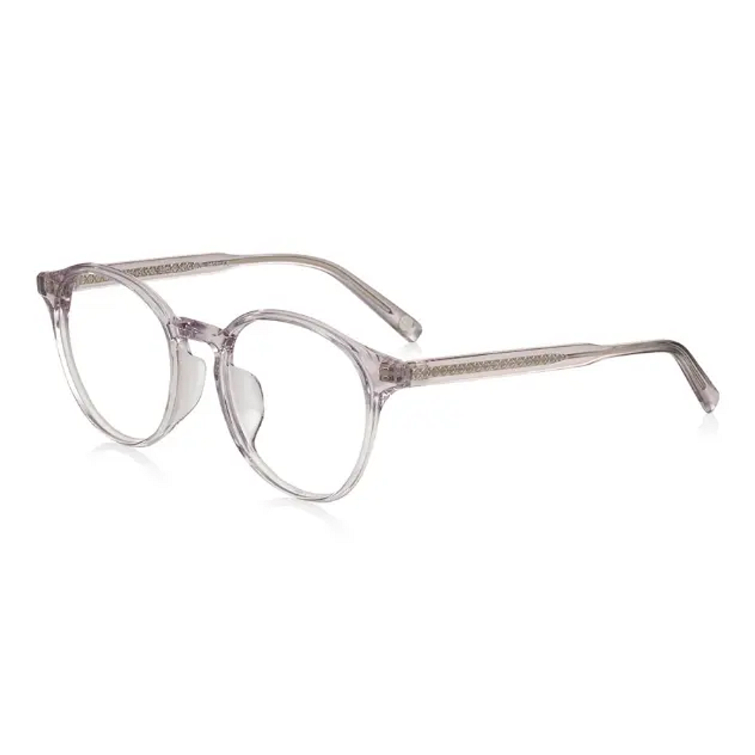 +NICHE Clear Pink Full Rim Boston left side