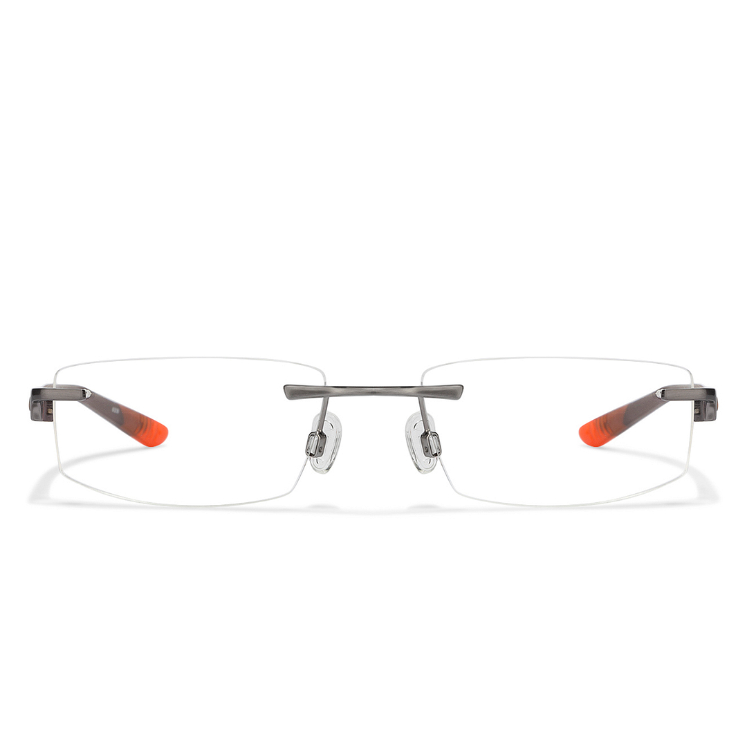 Buy Nike 7909IN Size:52 Gunmetal Brown Orange 032 Eyeglasses at