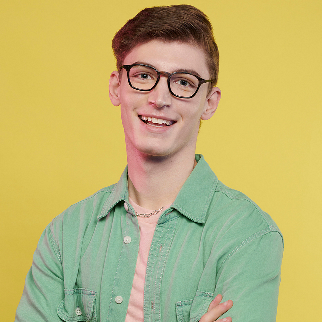 OJOS Dark Brown Full Rim Rectangle left side