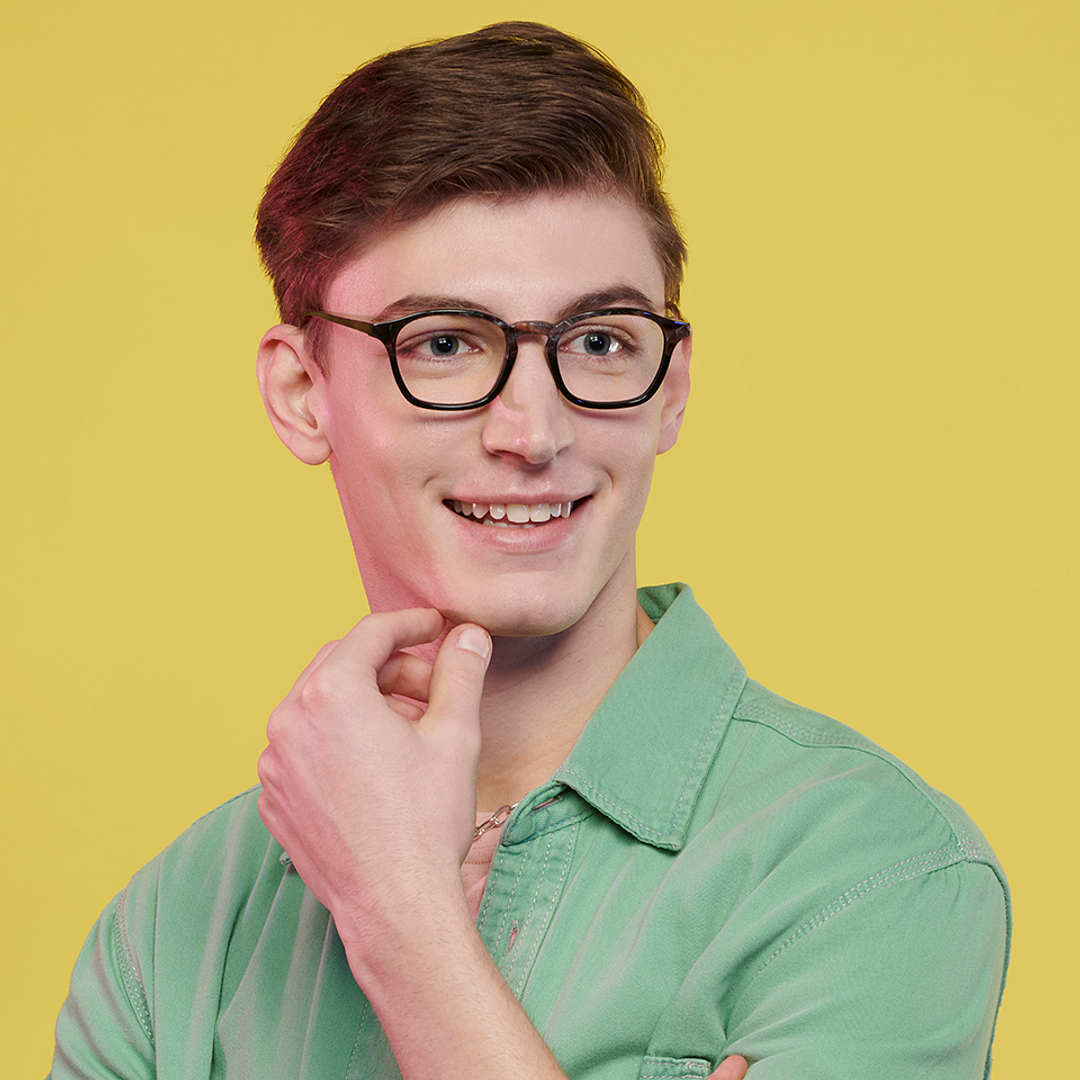 OJOS Dark Brown Full Rim Rectangle right side