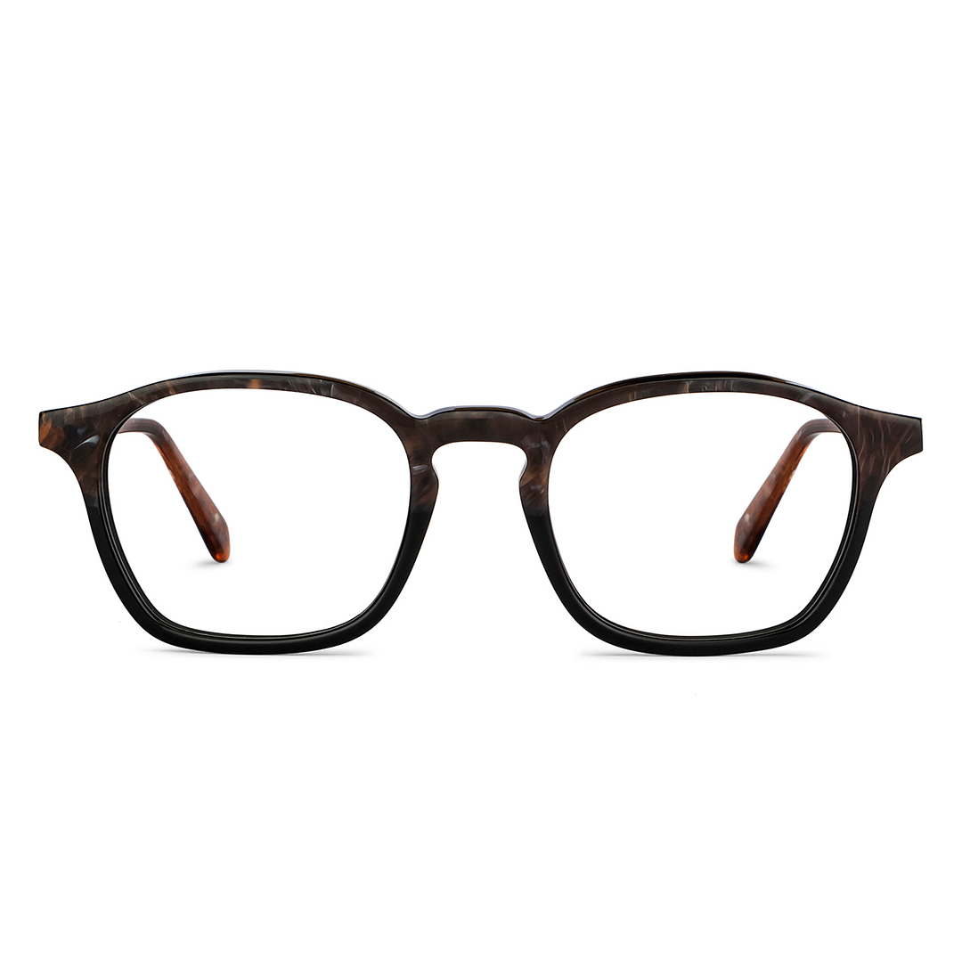 OJOS Dark Brown Full Rim Rectangle left side