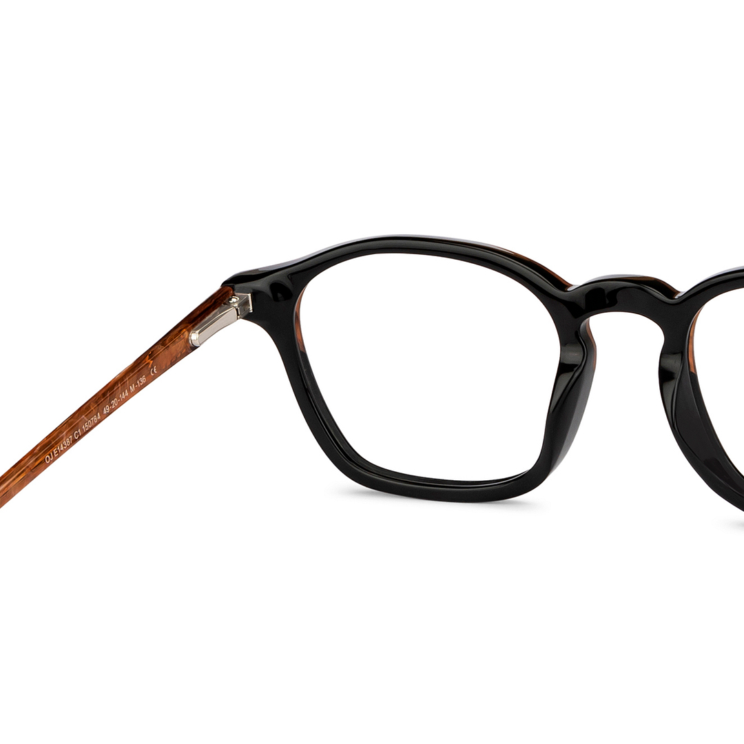 OJOS Dark Brown Full Rim Rectangle right side