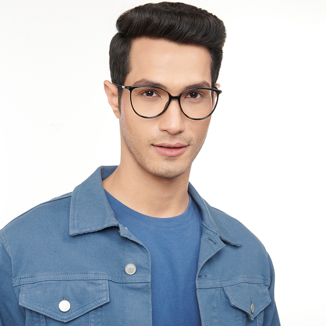 OJOS Black Full Rim Cat Eye right side