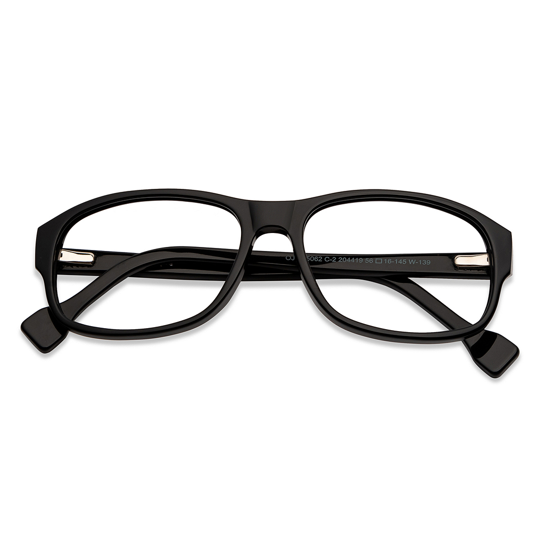 OJOS Black Full Rim Square left side