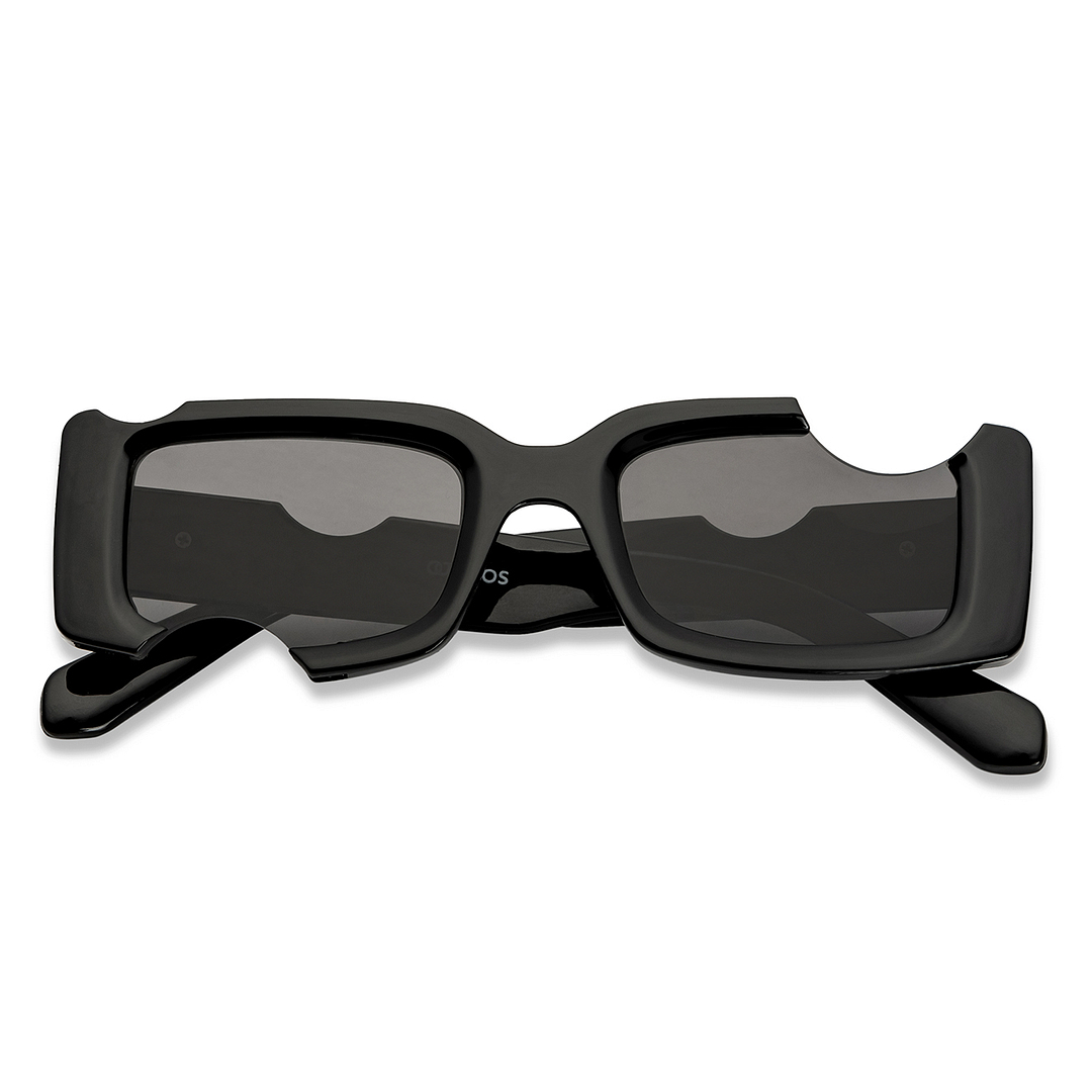 OJOS Black Full Rim Rectangle left side