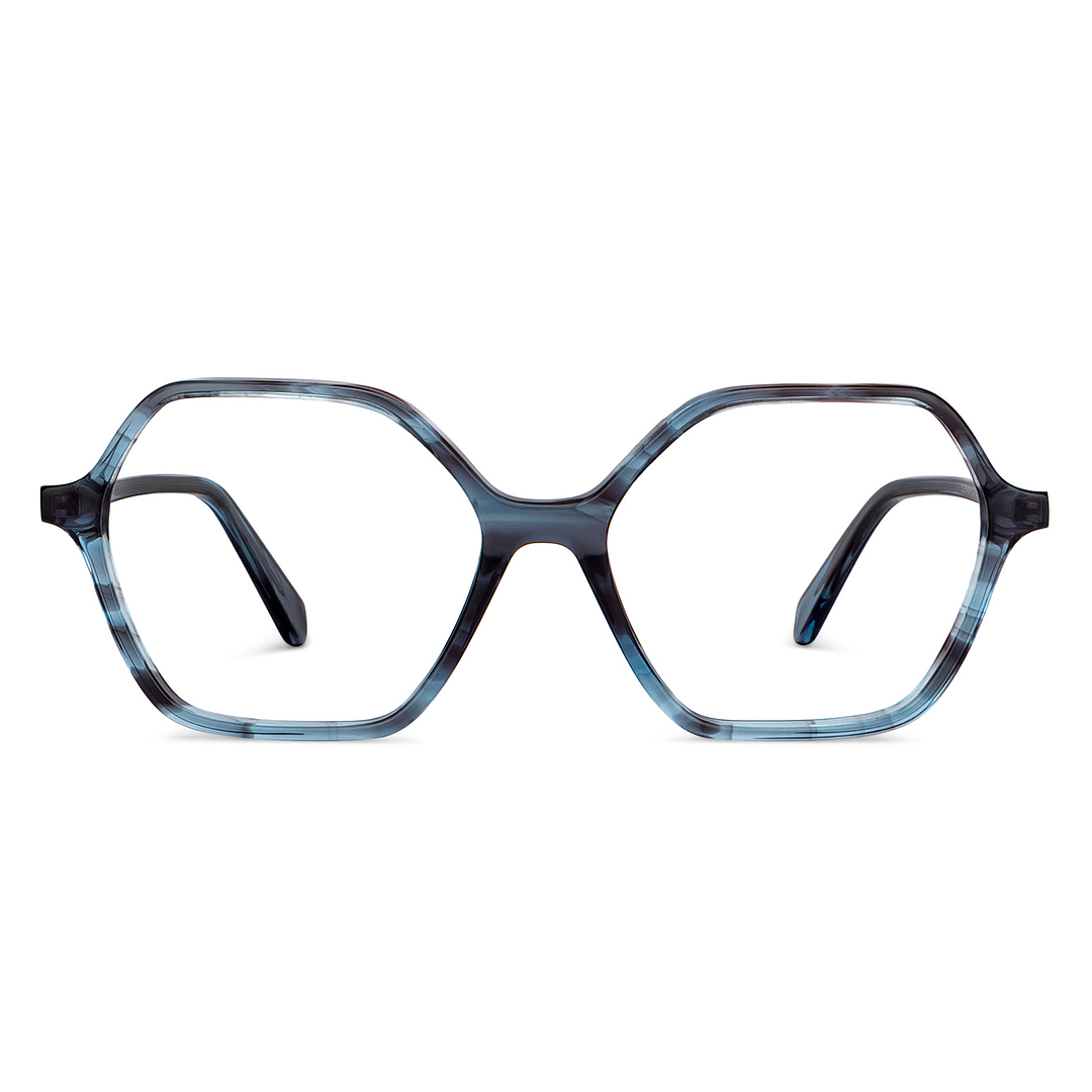 OJOS Black Full Rim Geometric left side