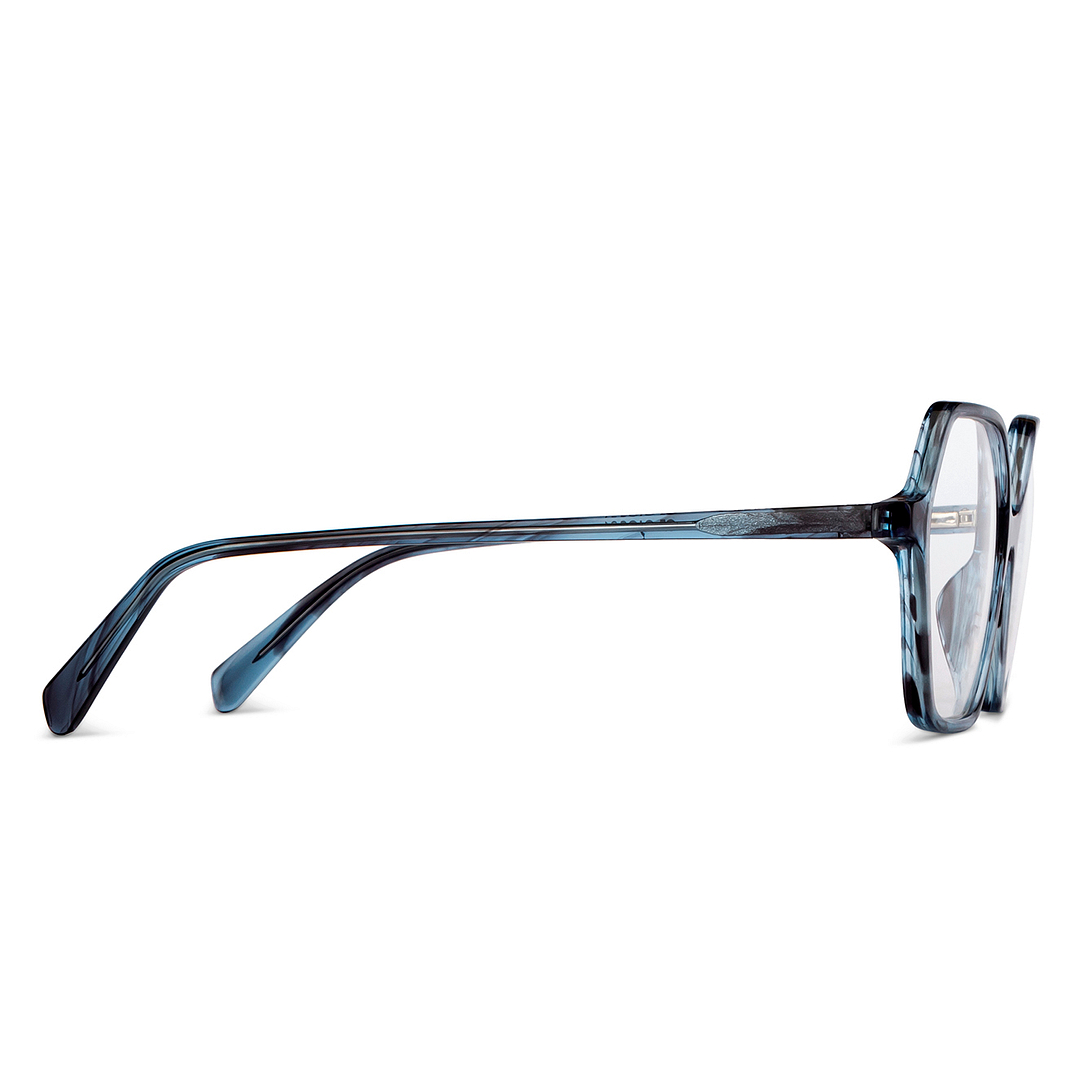 OJOS Black Full Rim Geometric left side