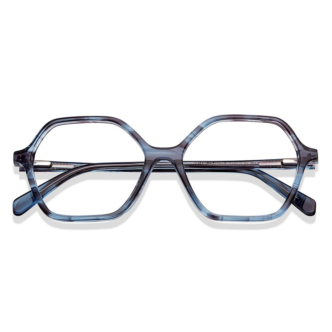 OJOS Black Full Rim Geometric left side