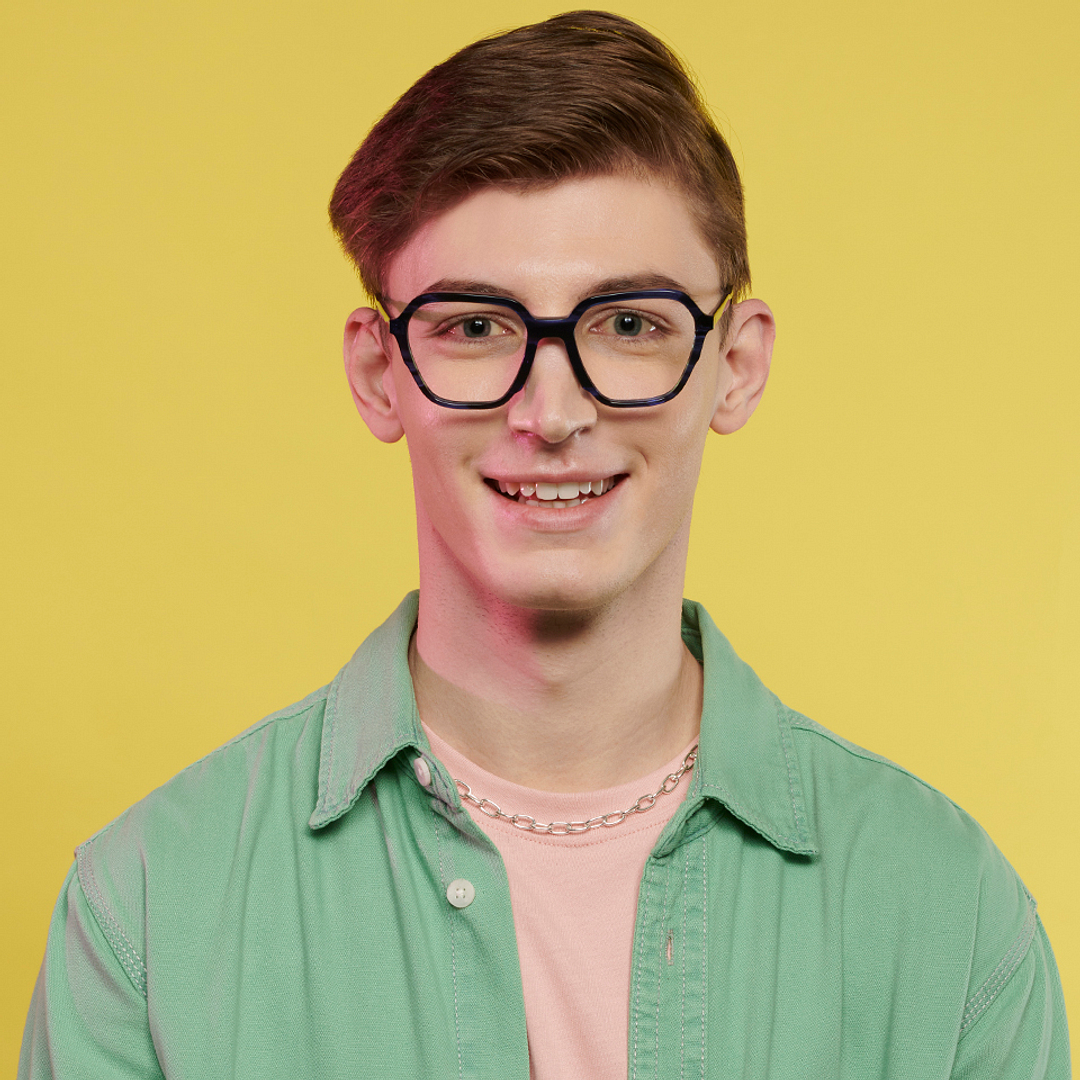 OJOS Black Full Rim Square left side