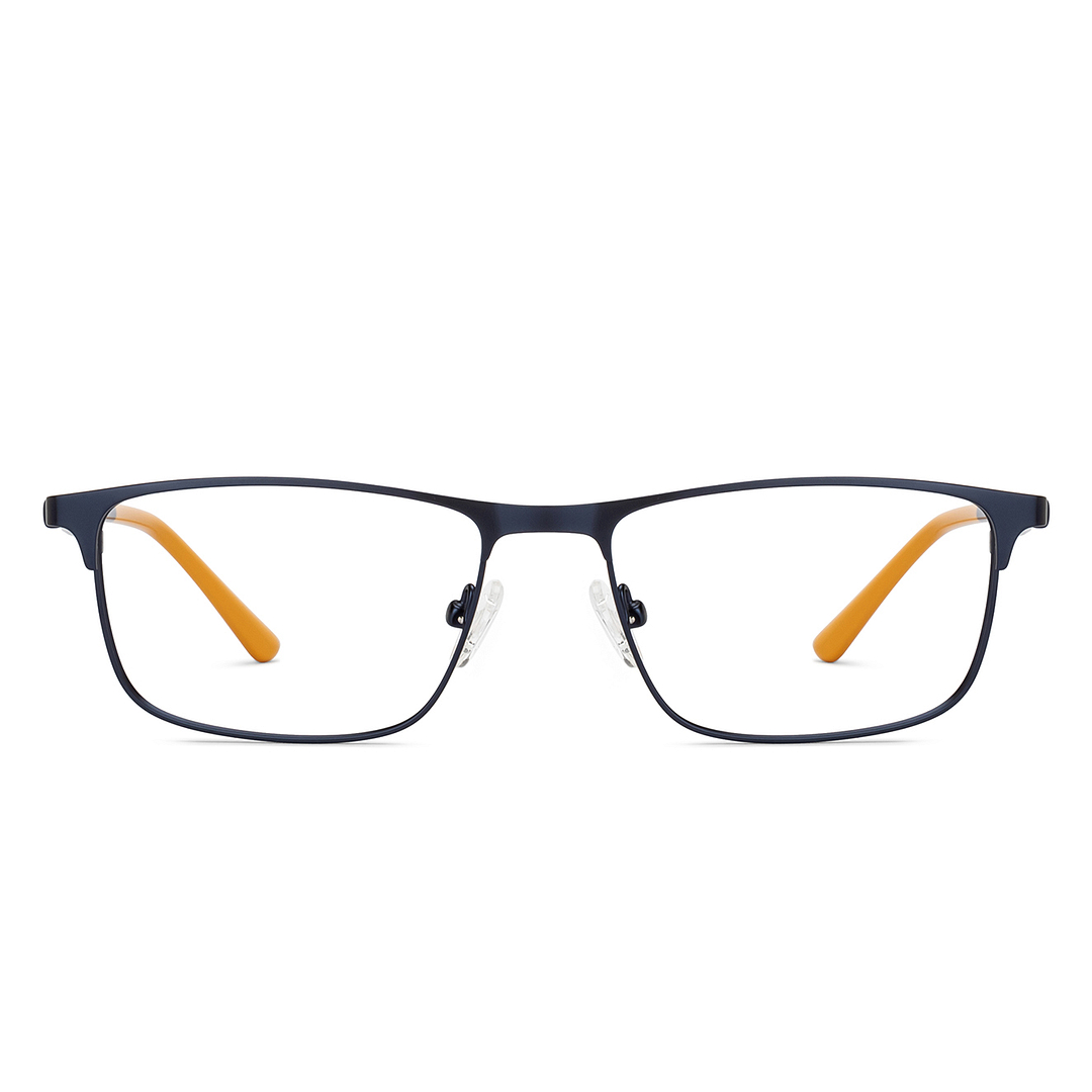 OJOS Sky Blue Full Rim Rectangle left side