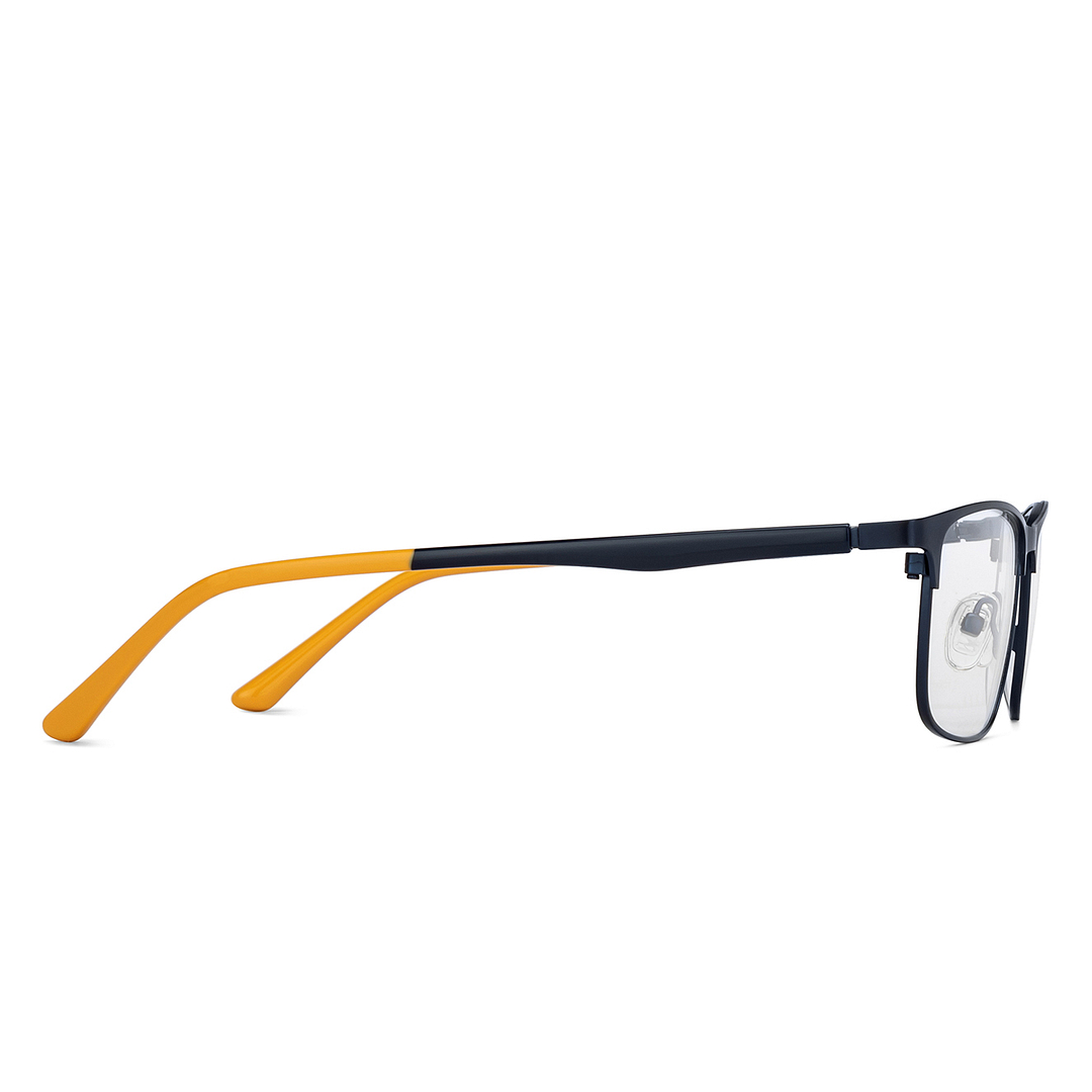 OJOS Sky Blue Full Rim Rectangle left side