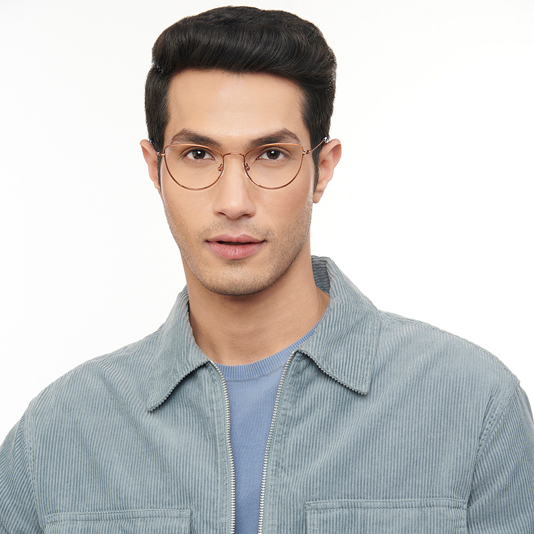 OJOS Light Brown Full Rim Cat Eye right side