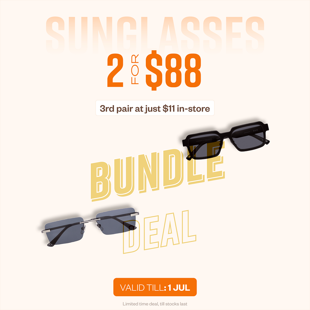 OWNDAYS Buy 2 Sunglasses for 88 Dollar left side