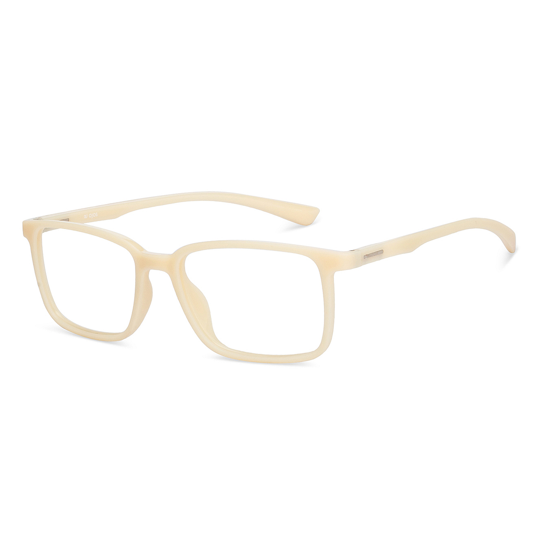 OJOS White Full Rim Rectangle right side