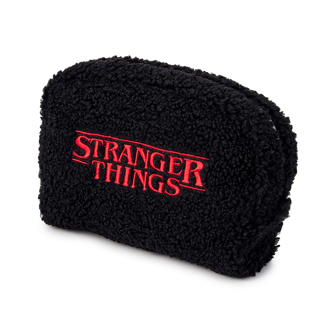 OWNDAYS × STRANGER THINGS FLEECE POUCH left side
