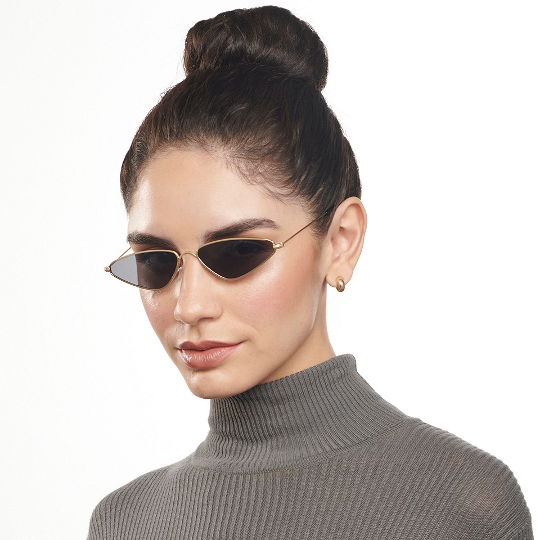 OJOS Gold Full Rim Cat Eye left side