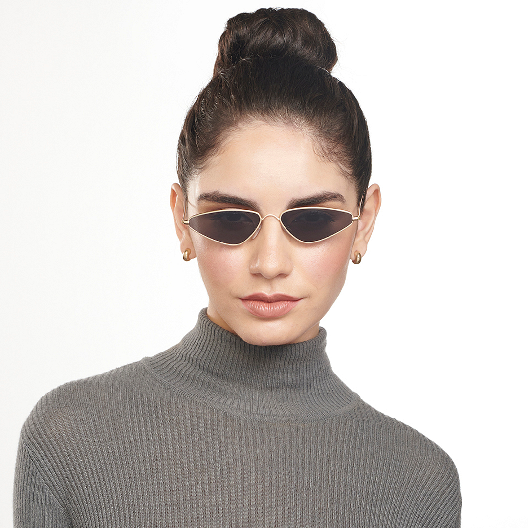 OJOS Gold Full Rim Cat Eye right side