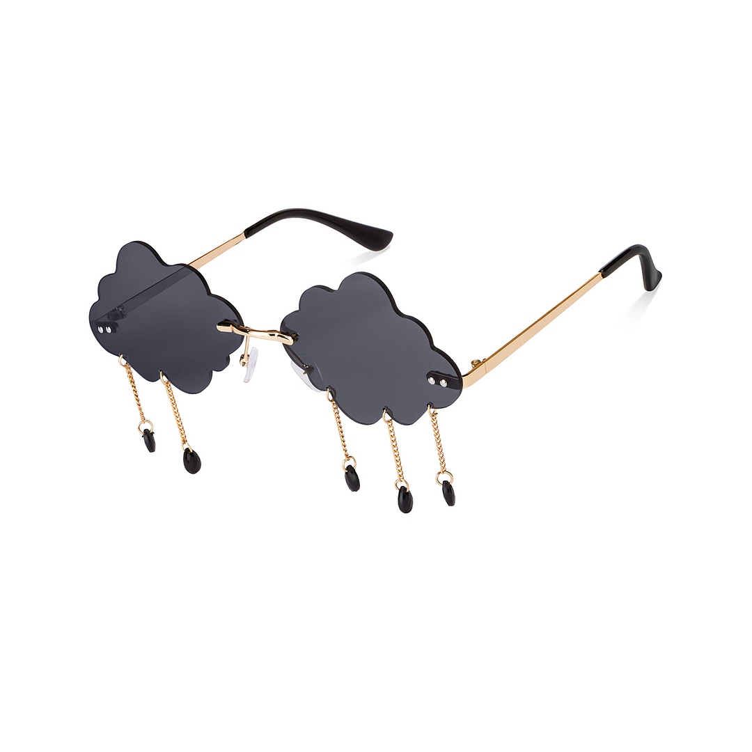 OJOS Gold Rimless Geometric right side