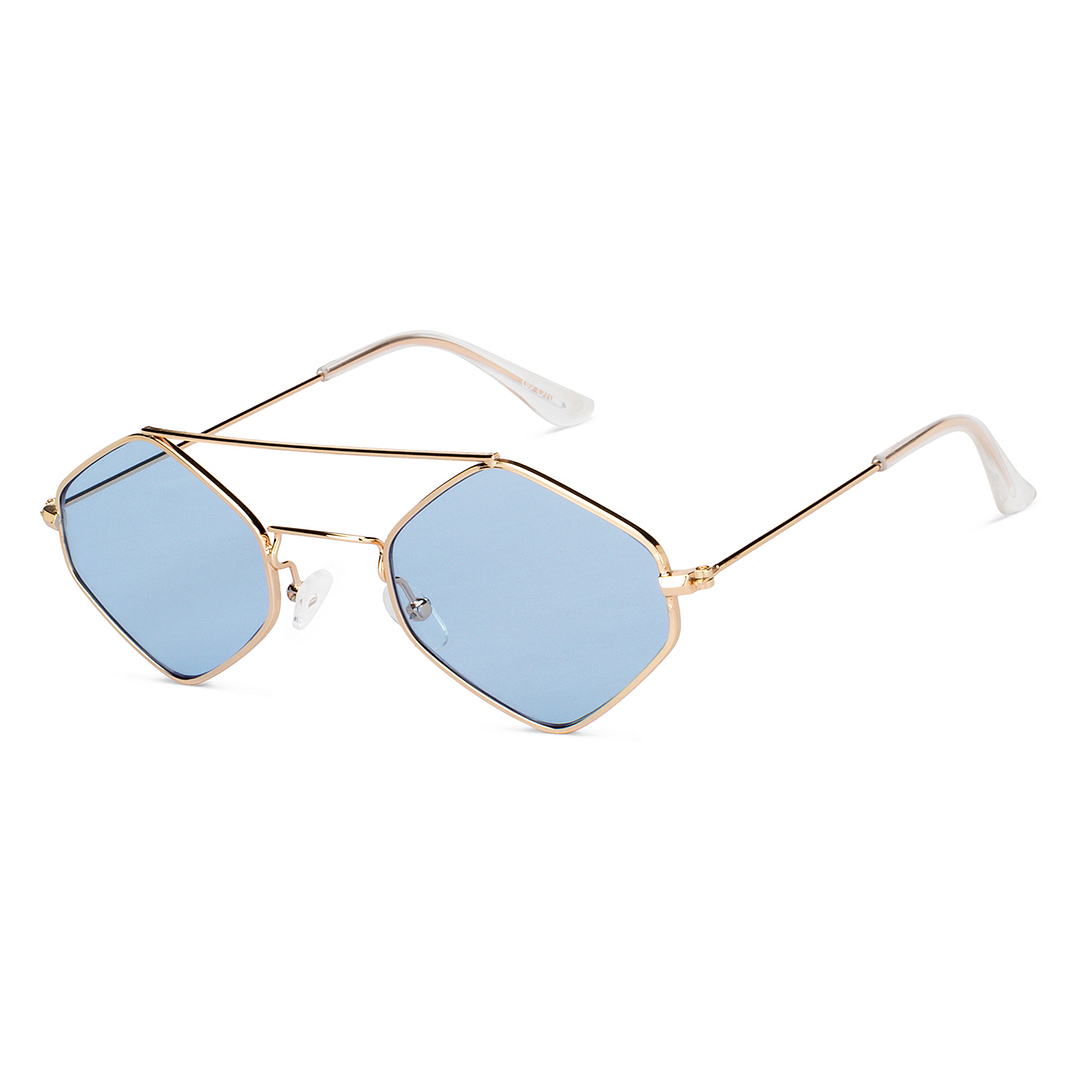 OJOS Gold Full Rim Geometric right side