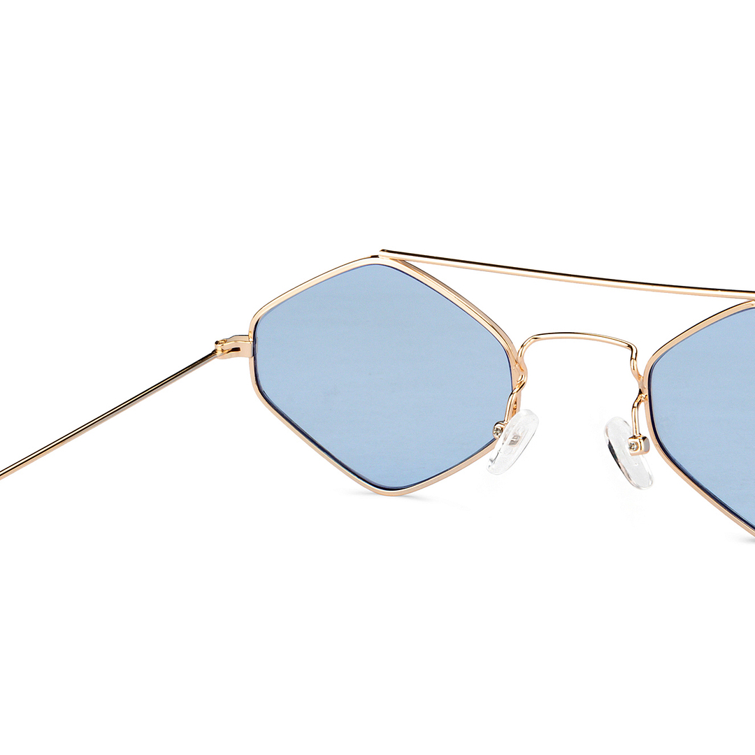 OJOS Gold Full Rim Geometric right side