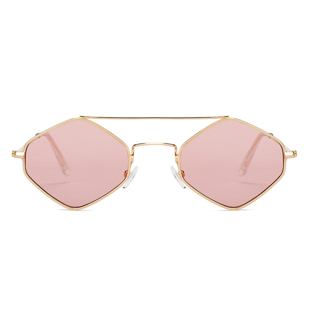 OJOS Gold Full Rim Geometric right side