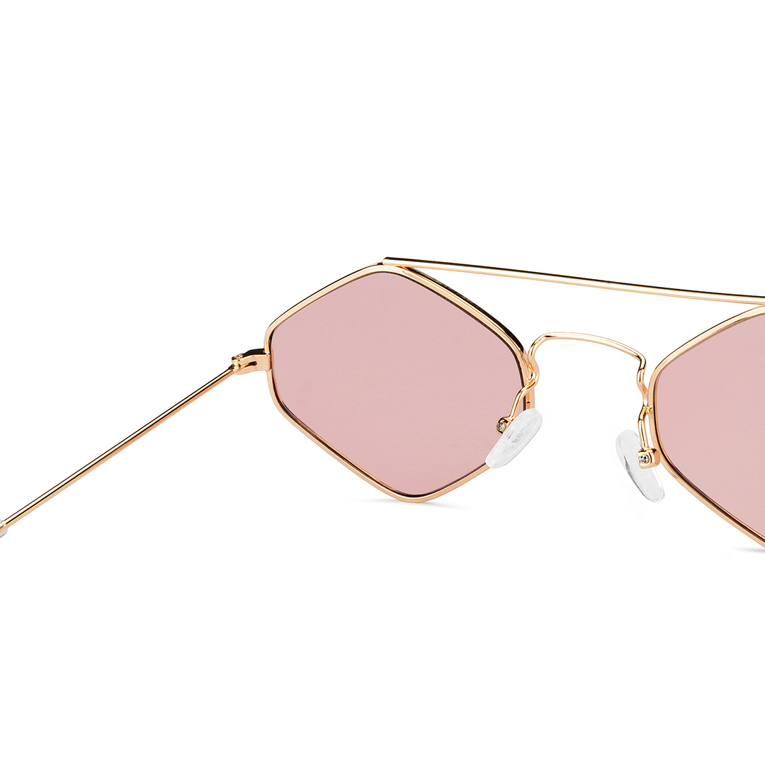 OJOS Gold Full Rim Geometric right side