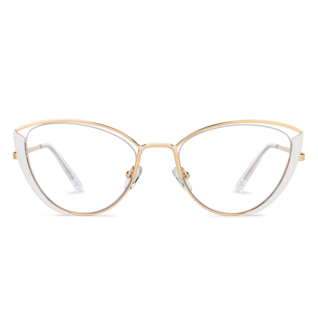 OJOS Gold Full Rim Cat Eye left side