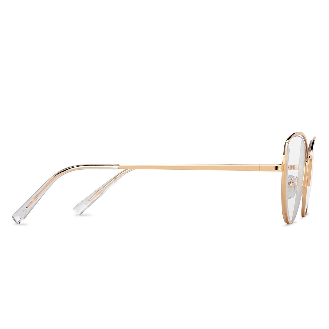 OJOS Gold Full Rim Cat Eye left side