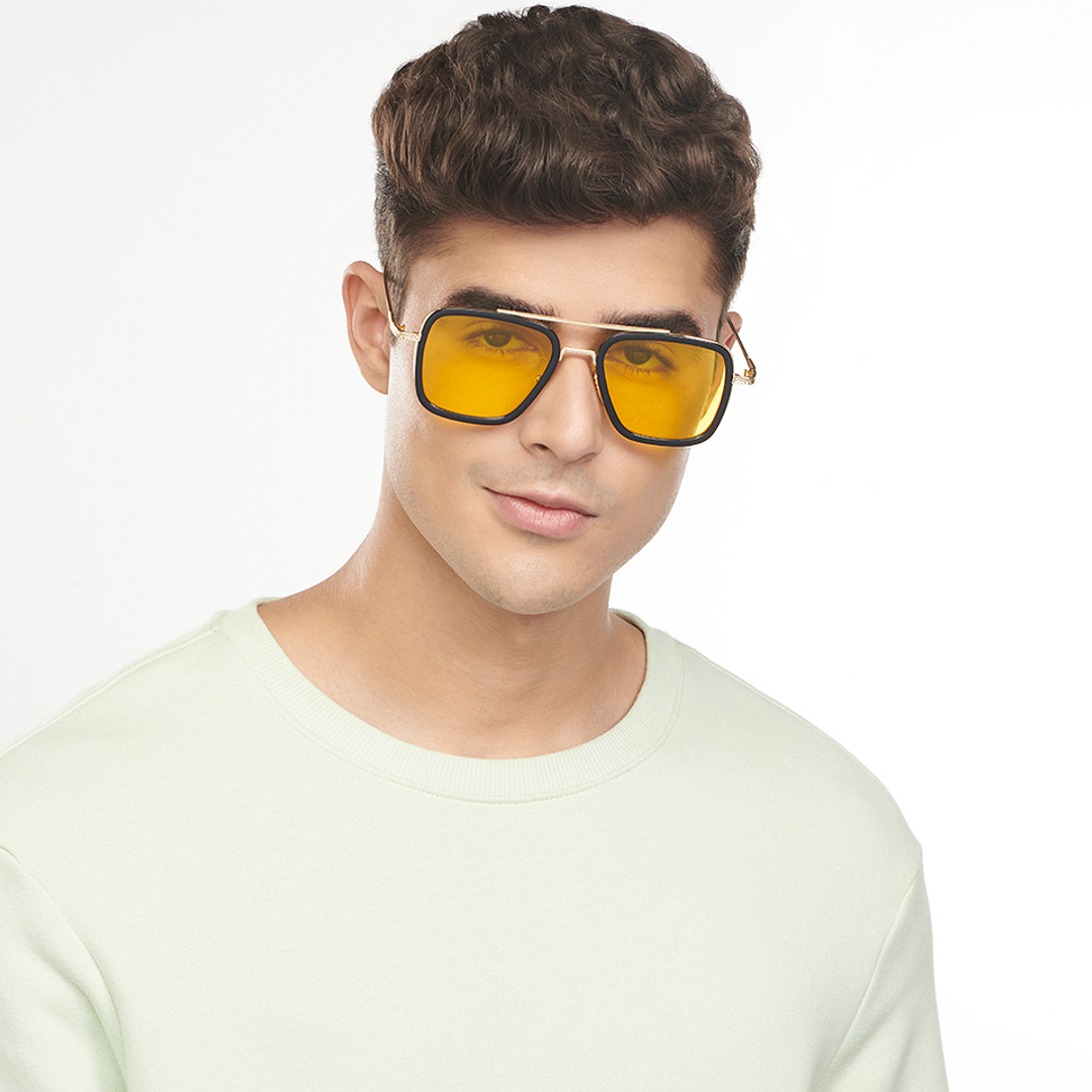 OJOS Black Full Rim Rectangle left side