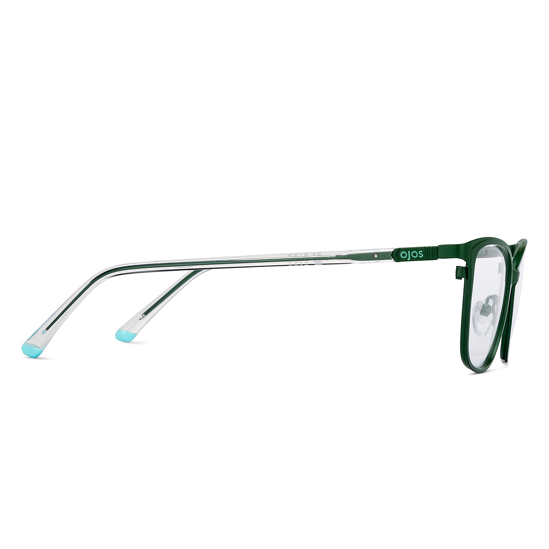 OJOS Green Full Rim Cat Eye left side