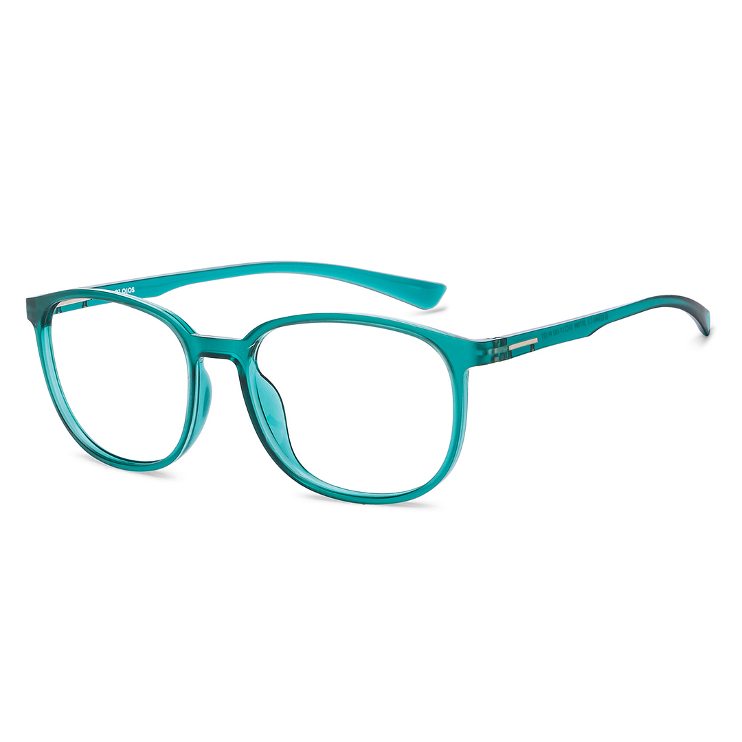 OJOS Green Transparent Full Rim Square right side