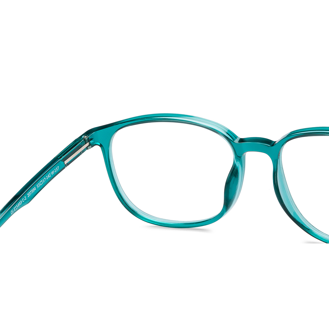 OJOS Green Transparent Full Rim Square right side