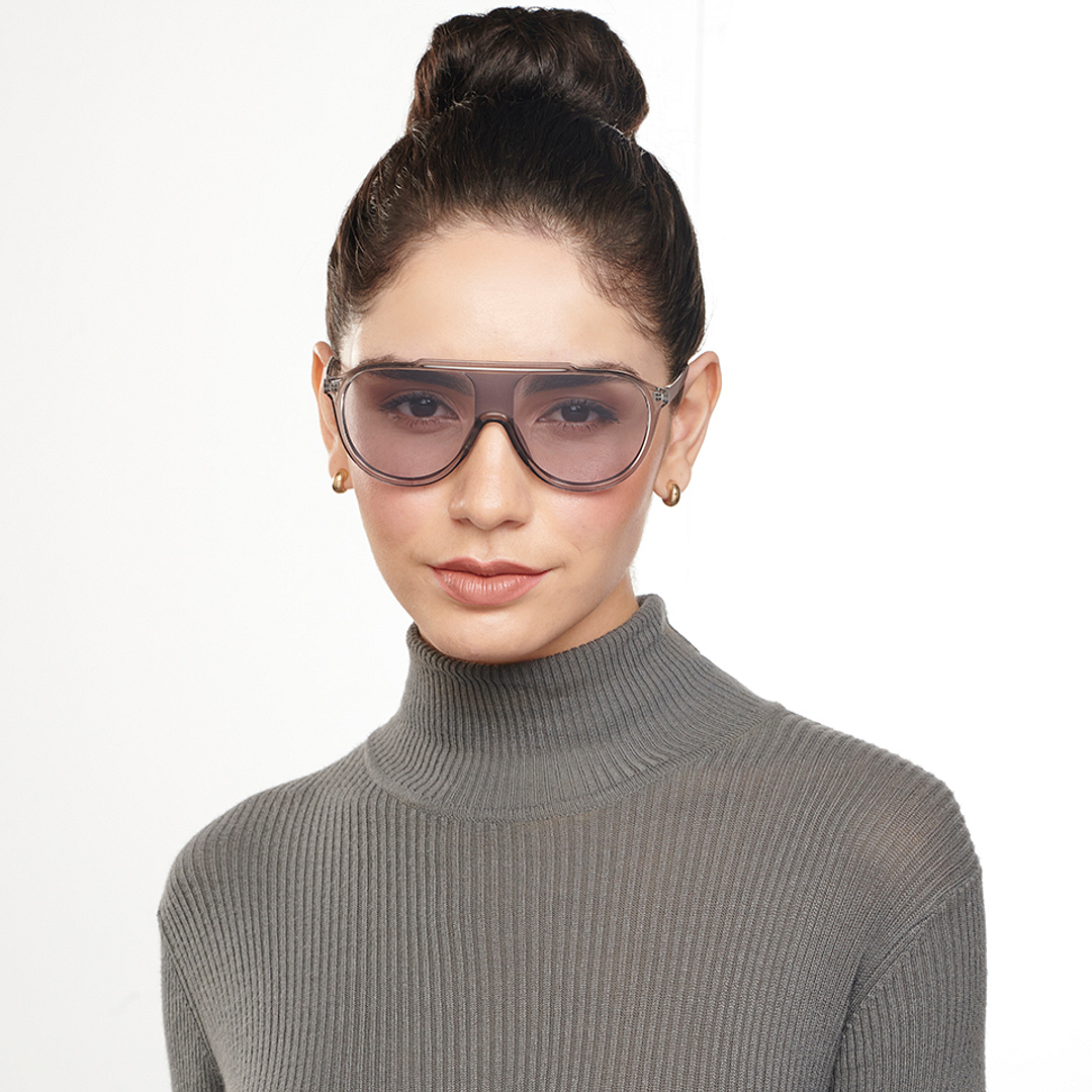 OJOS Grey Full Rim Aviator right side