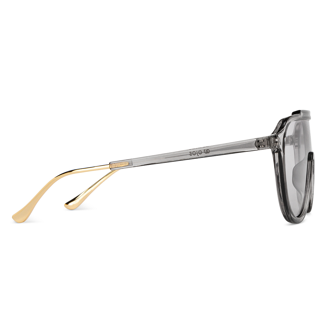 OJOS Grey Full Rim Aviator left side