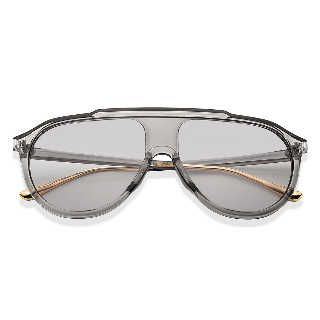 OJOS Grey Full Rim Aviator left side