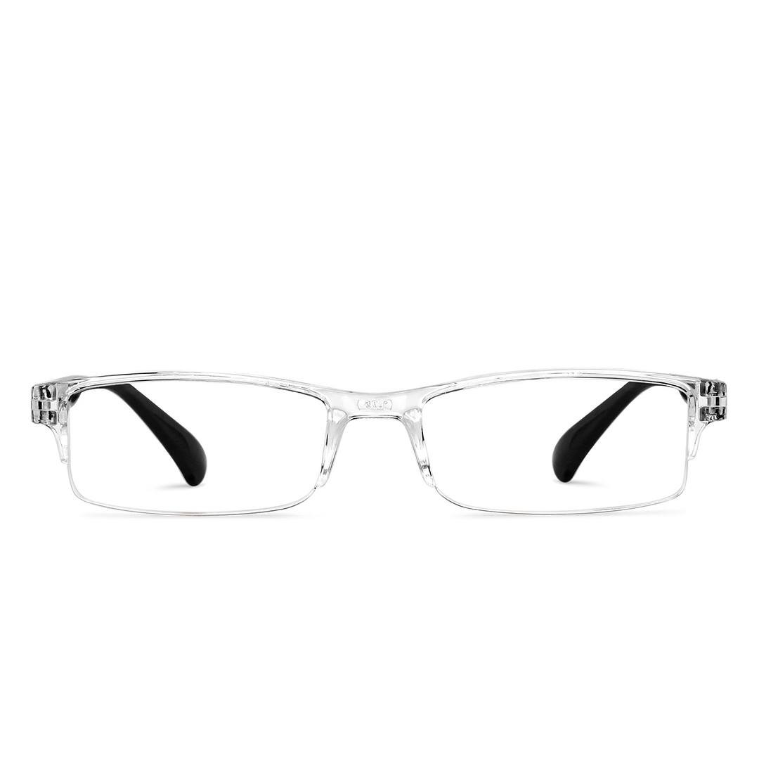 LENSKART BLU READERS Transparent Black Half Rim Rectangle LENSKART BLU READERS LR E13968 Only for 1 Prefitted Powers left side