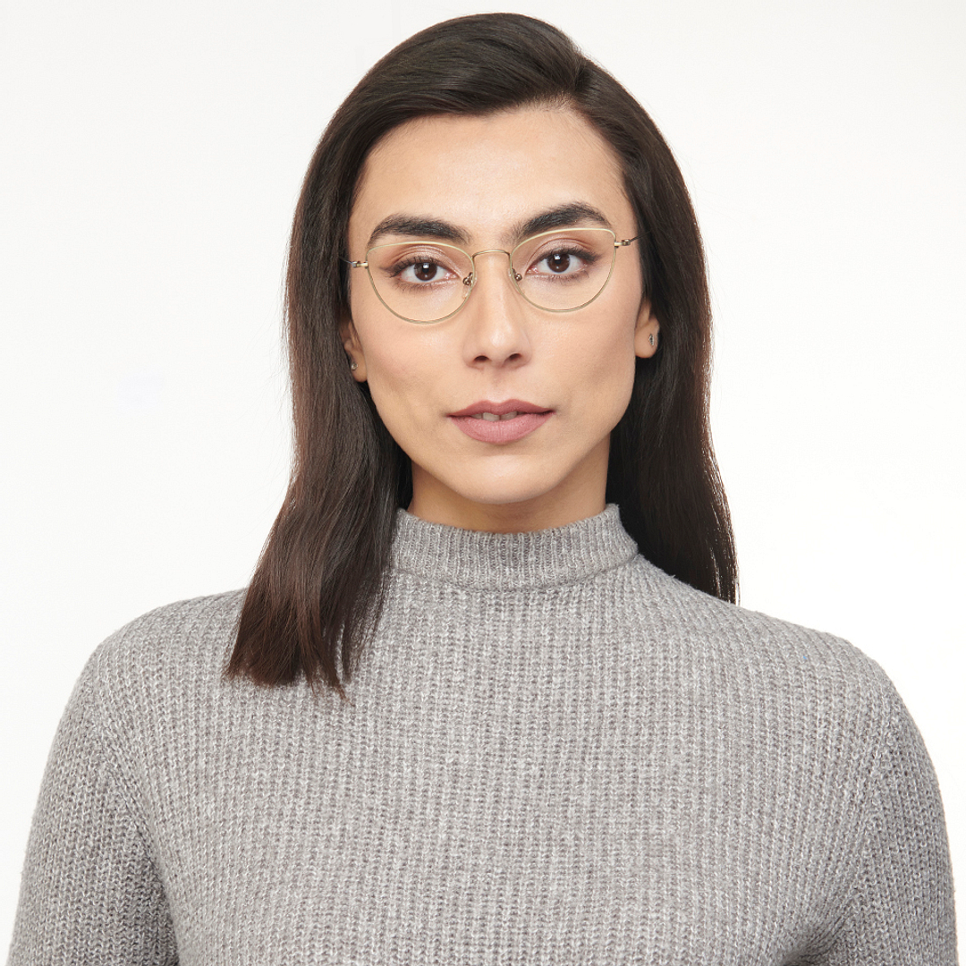 OJOS Mid Gunmetal Full Rim Cat Eye right side