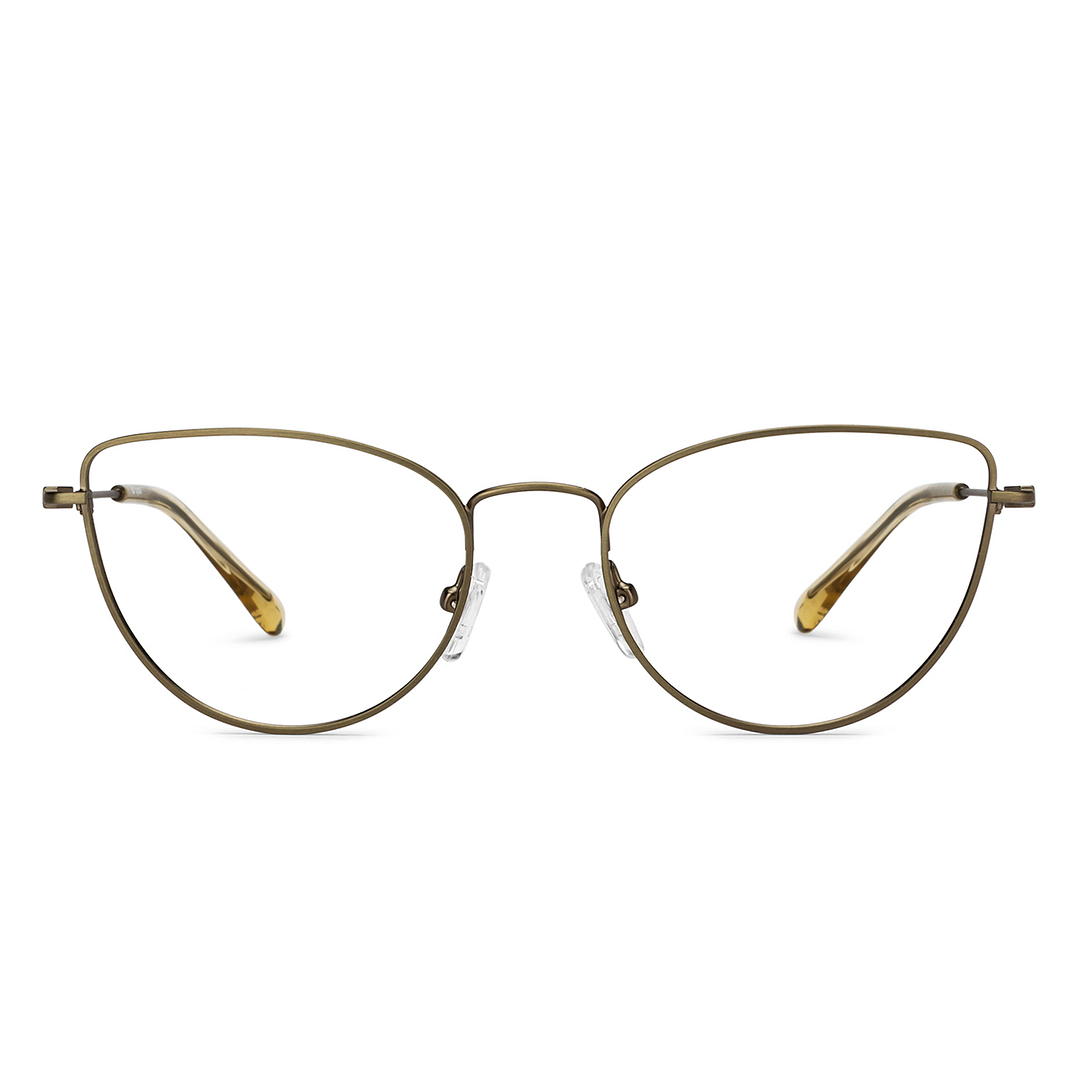 OJOS Mid Gunmetal Full Rim Cat Eye left side