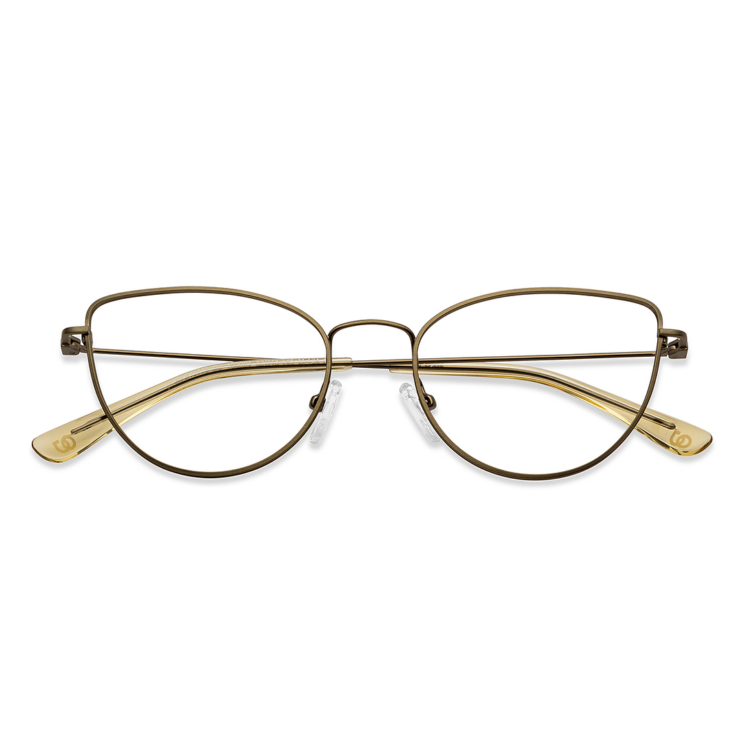 OJOS Mid Gunmetal Full Rim Cat Eye left side