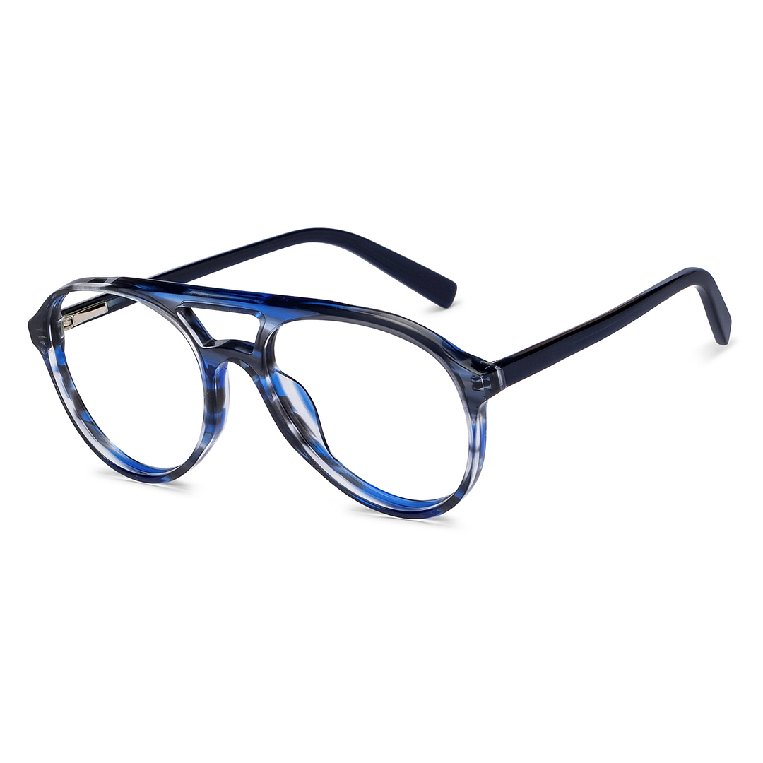 OJOS Light Gray Full Rim Aviator right side