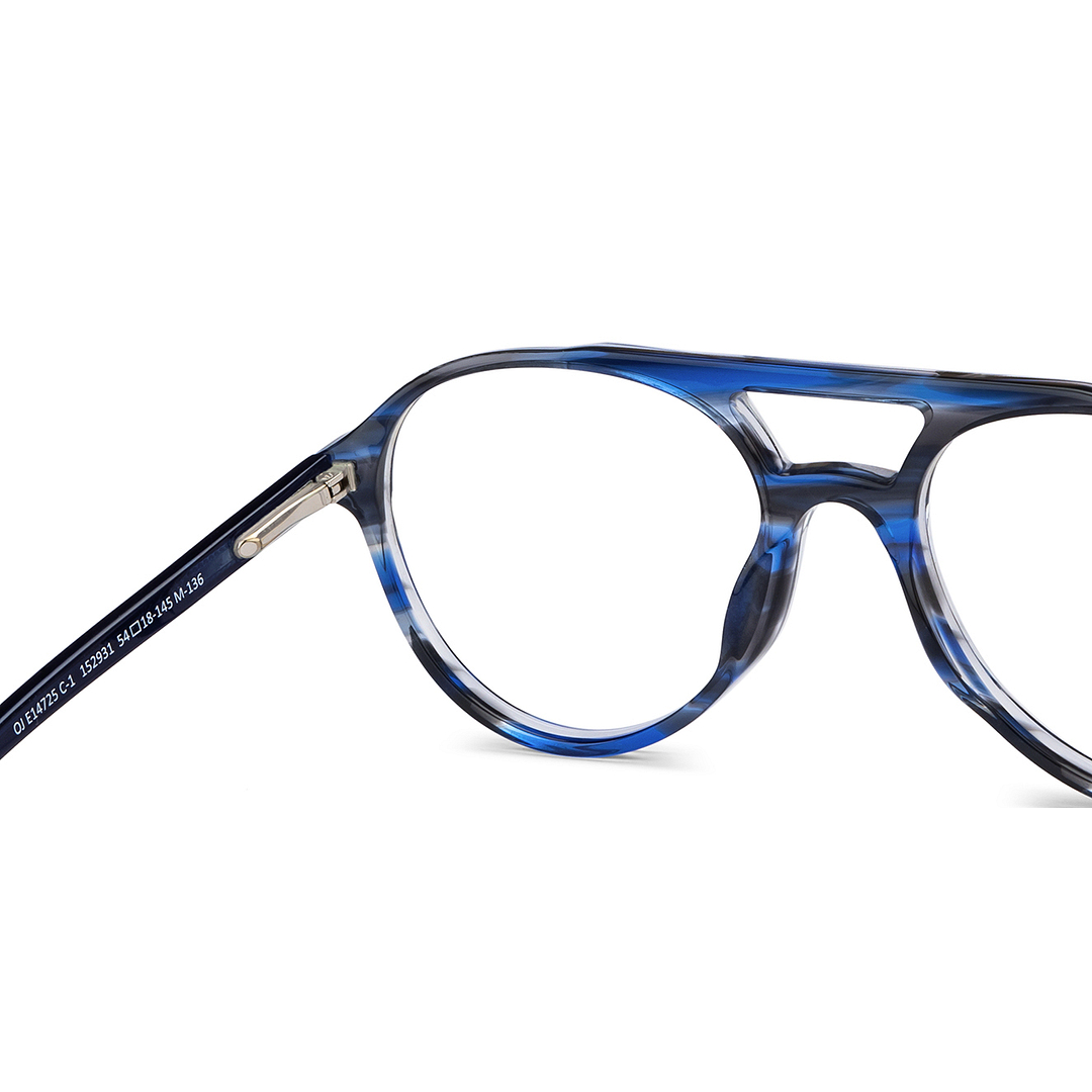 OJOS Light Gray Full Rim Aviator right side