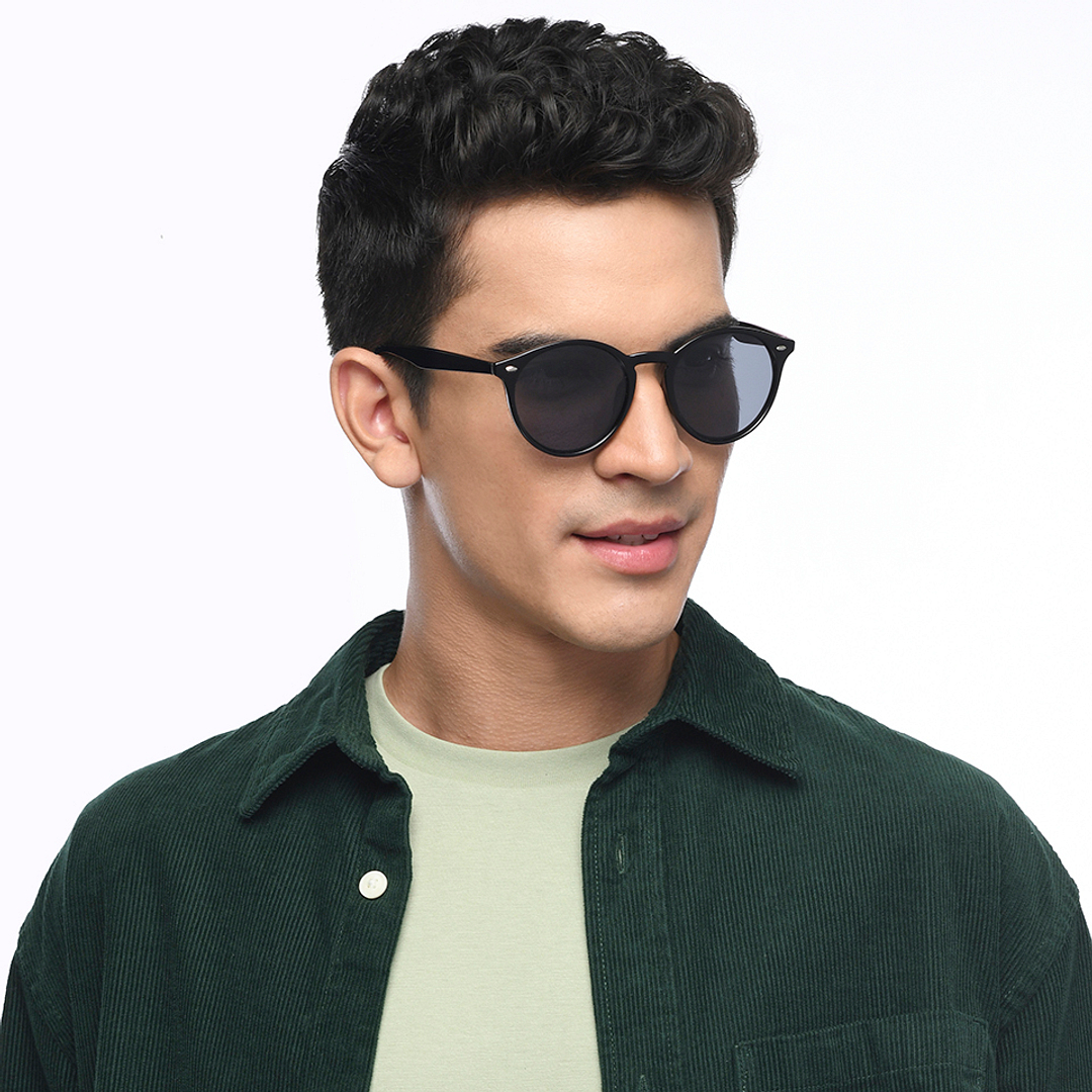 OJOS Gunmetal Full Rim Round right side