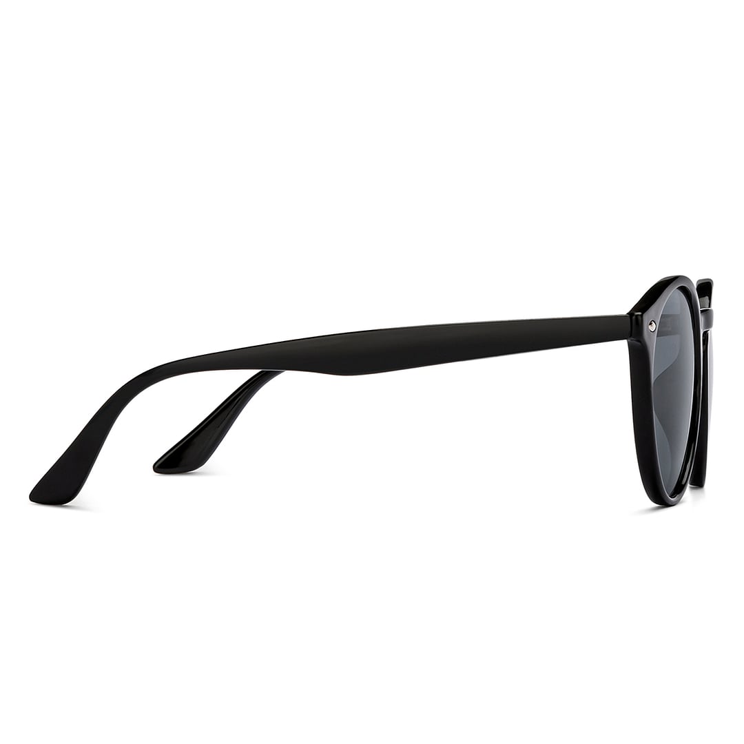 OJOS Gunmetal Full Rim Round left side